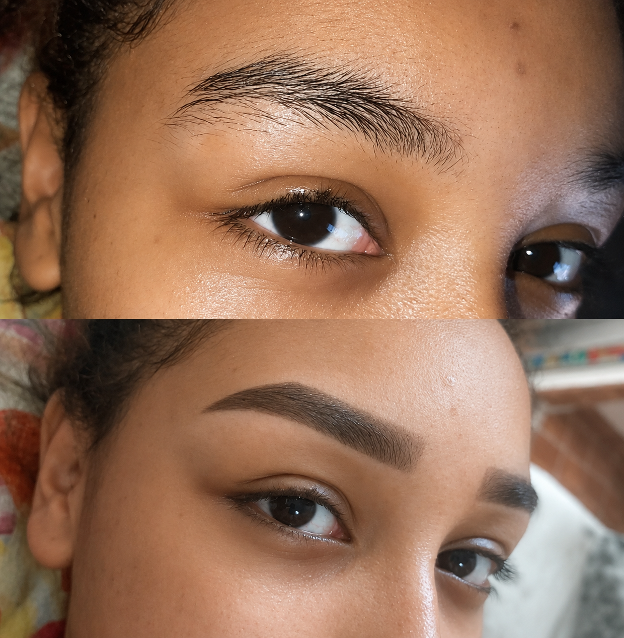 Antes e depois de sobrancelhas 2