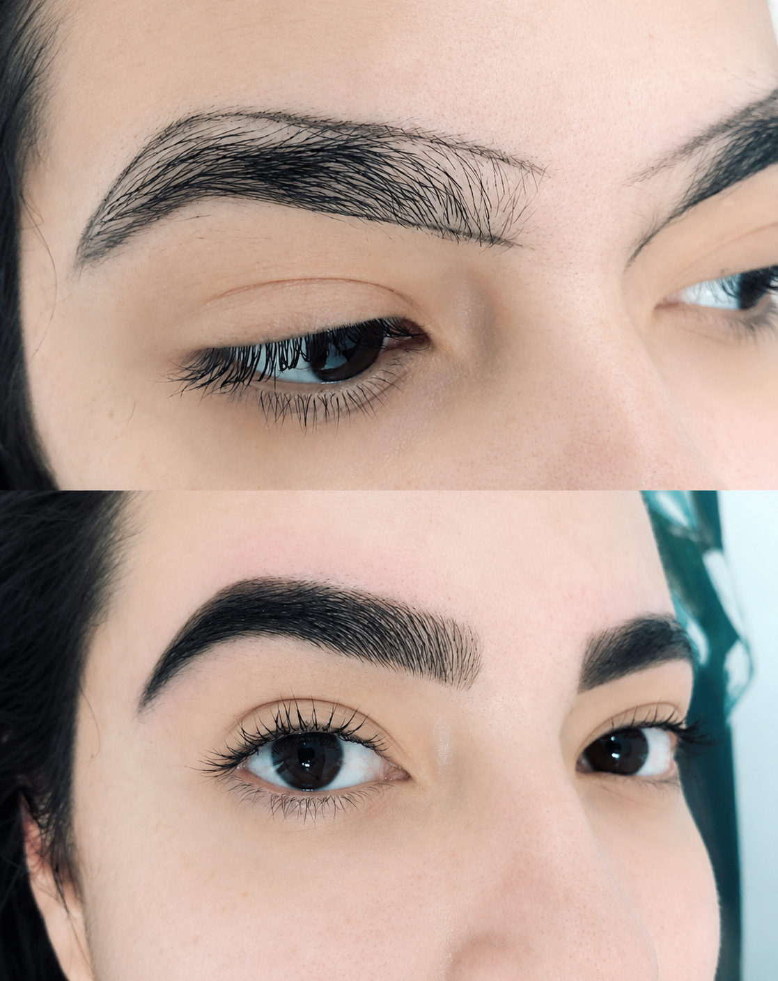 Antes e depois de sobrancelhas 3